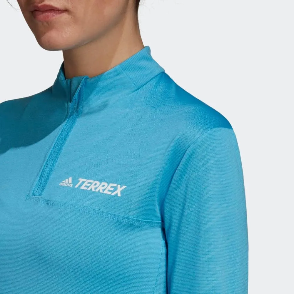 adidas Women's Terrex Multi Half-zip Long Sleeve T-shirt