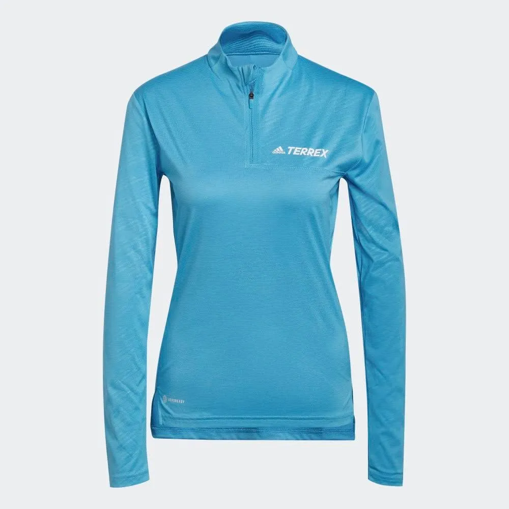 adidas Women's Terrex Multi Half-zip Long Sleeve T-shirt