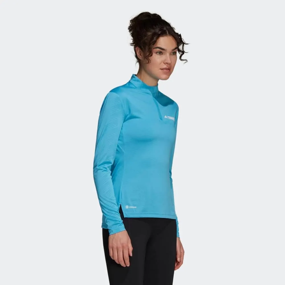 adidas Women's Terrex Multi Half-zip Long Sleeve T-shirt