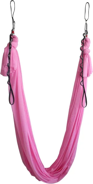 Aerial Yoga Hammock 5.5 Yards Yoga Swing Pilates Silk Home Gym Fitness Include hardware,Daisy Chain, Pose Guide
