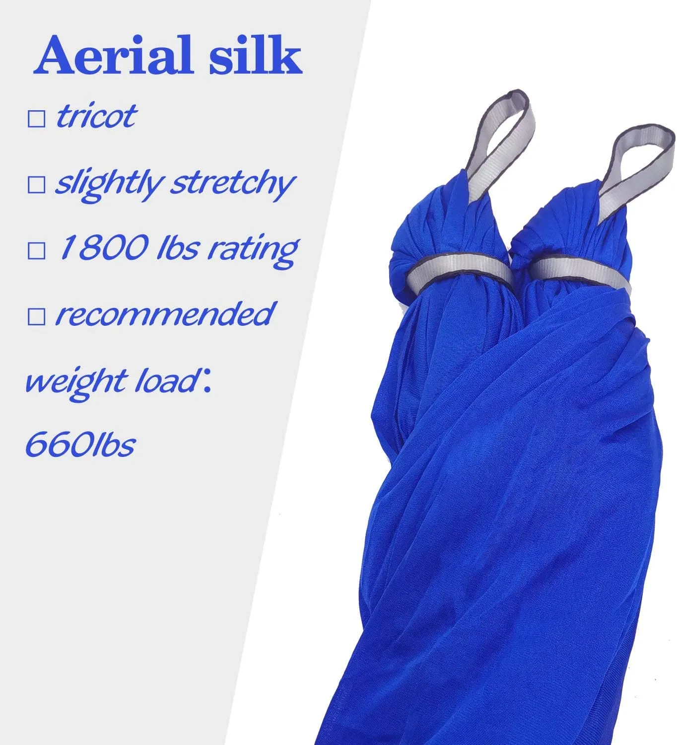 Aerial Yoga Hammock - Premium Aerial Silk Yoga Swing for Antigravity Aerial Fitness, Inversion Exercises, Improved Flexibility & Core Strength