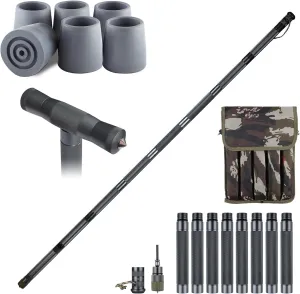 aiGear Premium Walking Hiking Stick and Grip Part and Anti Skid Rubber Tips