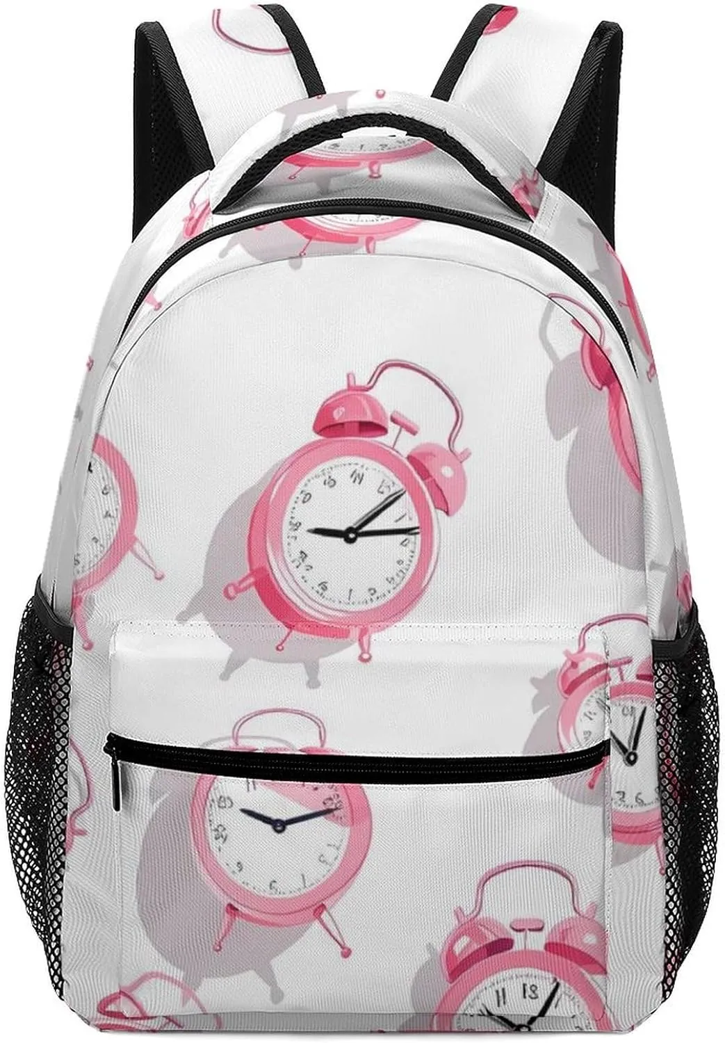 Alarm Cocks Classical Basic Travel Backpack Casual Shoulder Bag for Work Book Shopping University