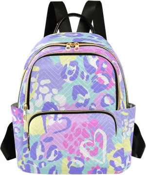ALAZA Chaotic Leopard Backpack for Women Purse Bag Travel Handbag Shoulder Bag