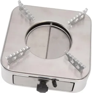 Alcohol Stove, Portable Alcohol Stove Burner Silver Stainless Steel for Camping