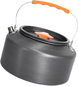 Aluminum Outdoor Hiking Kettle Pots Cookware Camping Kettle Stovetop Whistling Teapot Camp Teas Coffee Pots Enduring