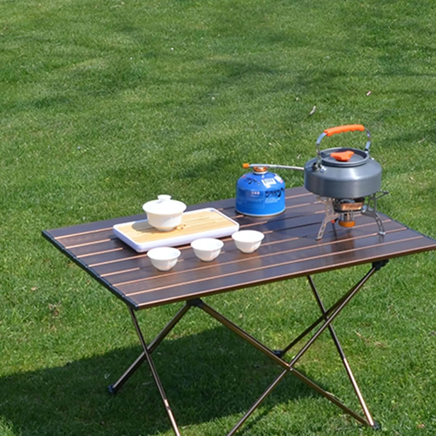 Aluminum Outdoor Hiking Kettle Pots Cookware Camping Kettle Stovetop Whistling Teapot Camp Teas Coffee Pots Enduring