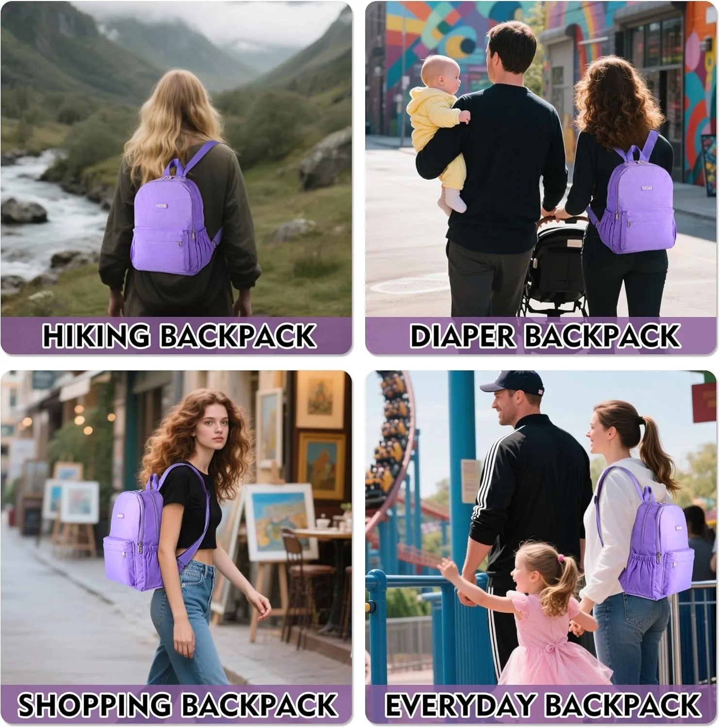 AOTIAN Lightweight Small Hiking Backpack for Women - Durable Water-Resistant Daypack for Travel, Camping & Outdoor Adventures
