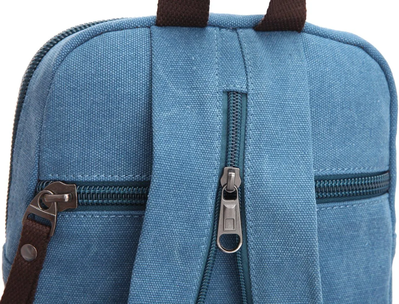 Arbag Small Cute Backpack Vintage Casual Canvas Shoulder Bag Daypack 8528bag,Skyblue