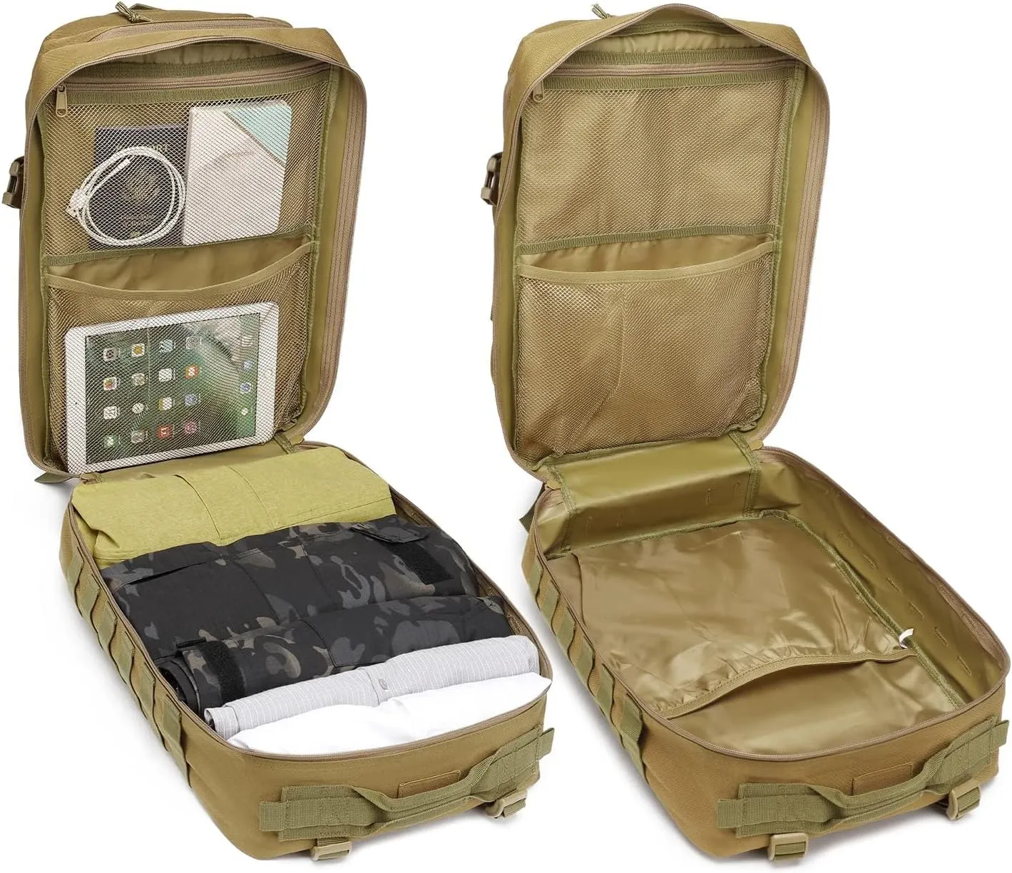 ATBP Military Tactical Molle Rucksack Backpack 45 Liters Hiking Daypack for Travel Hunting Camping