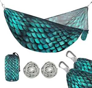 ATTX Python Skin Pattern Camping Hammock - Lightweight & Portable Hammocks, Heavy Duty 330lbs Capacity for Indoor, Hiking, Backpacking, Travel, Backyard, Beach#476