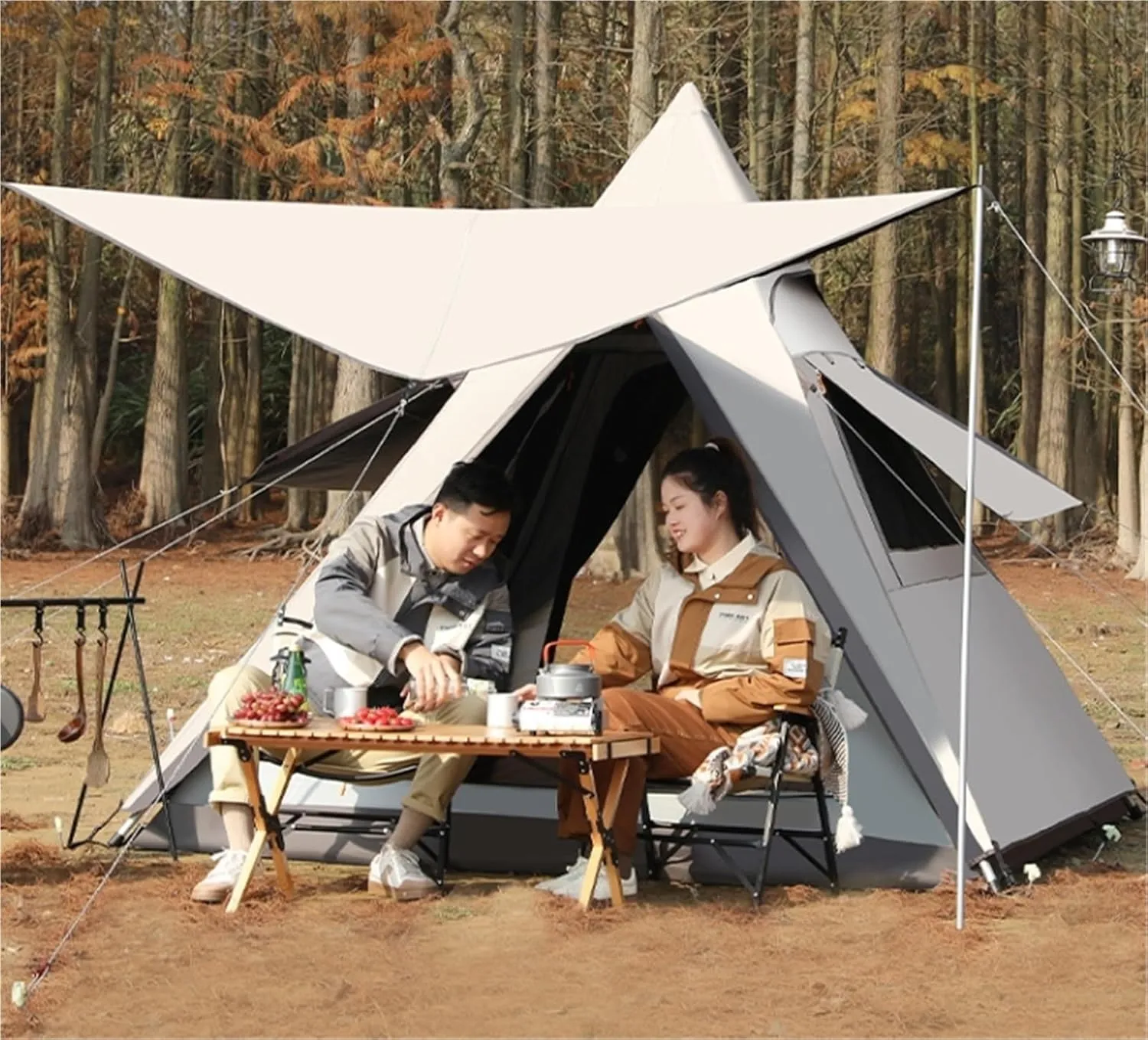 Automatic Outdoor Tent Camping Awning Camping Rainproof Quick Opening Tent