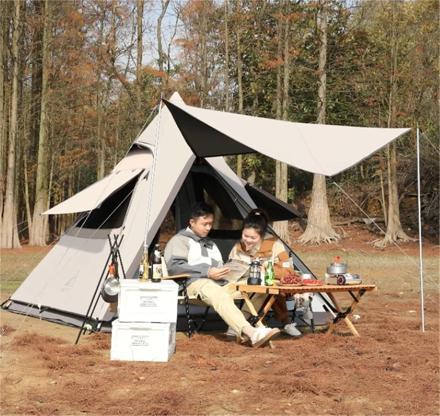 Automatic Outdoor Tent Camping Awning Camping Rainproof Quick Opening Tent