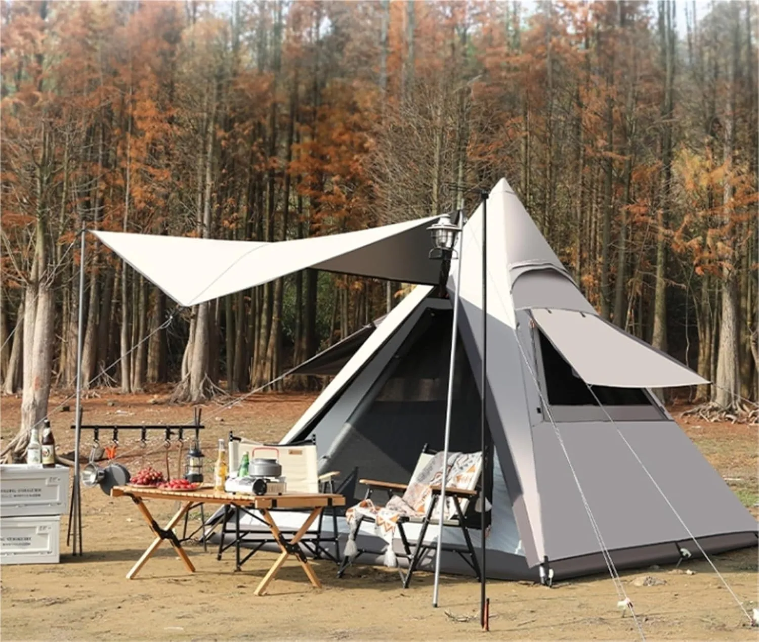 Automatic Outdoor Tent Camping Awning Camping Rainproof Quick Opening Tent
