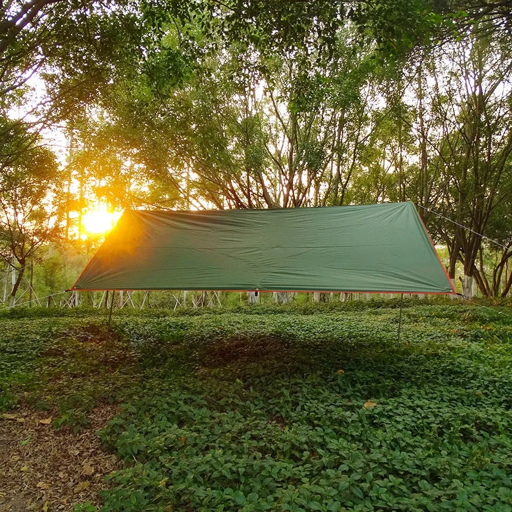 Awning Waterproof Tarp Tent Shade  Canopy Sunshade Outdoor Camping