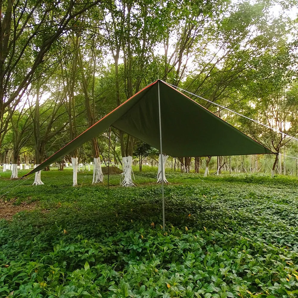 Awning Waterproof Tarp Tent Shade  Canopy Sunshade Outdoor Camping
