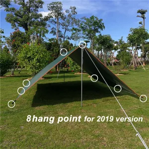 Awning Waterproof Tarp Tent Shade  Canopy Sunshade Outdoor Camping