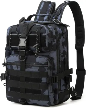 backpack (Dark Blue Camo, 13.78 Inches)