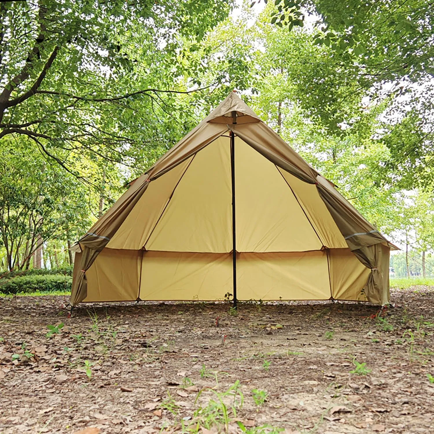 Backpacking Yurts Tent-Lightweight 4 Season Tents with Stove Jack, 1-3 Person Waterproof Hot Tent for Camping, Hiking, Outdoor Hunting, 6.6LB/10.5FT