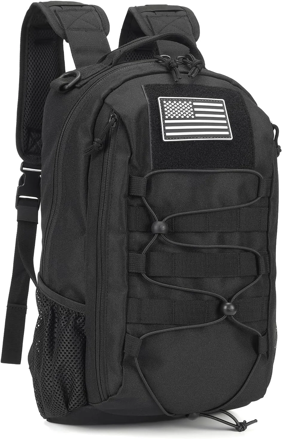 BAIXINGBAGS 20L Mini Small tactical backpack for men, MOLLE System Daypack black gym hunting backpack Comfortable for Hiking Camping