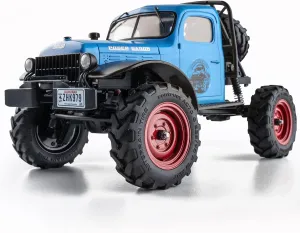 BEEZRC FMS RC Crwaler 1/24 Scale FCX24 Power Wagon RTR 4WD 2.4GHz 3CH Offroad RC Car Model Vehicle Hobby Grade Remote Control Car(Blue)