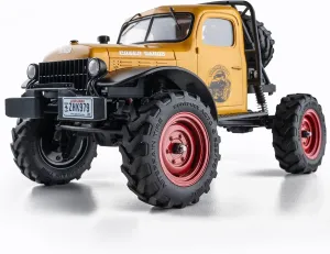 BEEZRC FMS RC Crwaler 1/24 Scale FCX24 Power Wagon RTR V2 4WD 2.4GHz 3CH Offroad RC Car Model Vehicle Hobby Grade Remote Control Car(Yellow)