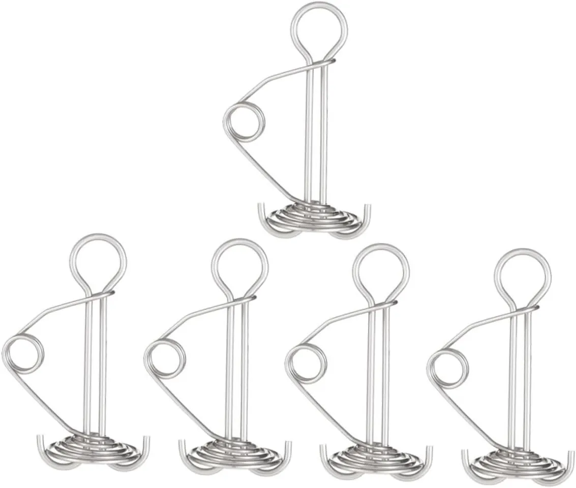 BESPORTBLE 10pcs High-Strength Tent Pegs Spring Buckles for Windproof Outdoor Use Anchor Stakes for Tents and Tarps Portable and Lightweight Design