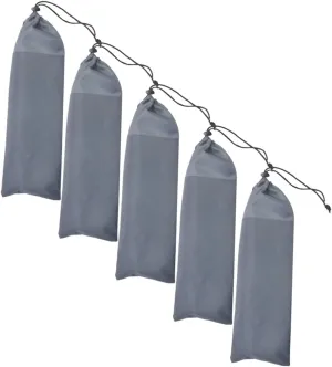 BESPORTBLE 5pcs Outdoor Tent Peg Pouches Oxford Cloth Storage Bag for Tent Stakes Ground Nails Camping Accessories Lightweight Compact Design for Easy Carrying and Organization