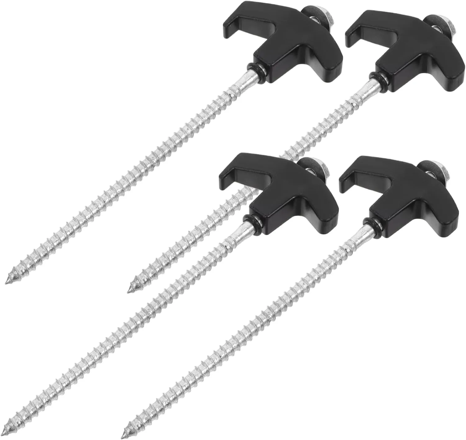 BESPORTBLE Tent Ground Nails 8x200mm Outdoor Tent Pegs Heavy Duty Stakes Windproof Nails for Camping Rotating Head