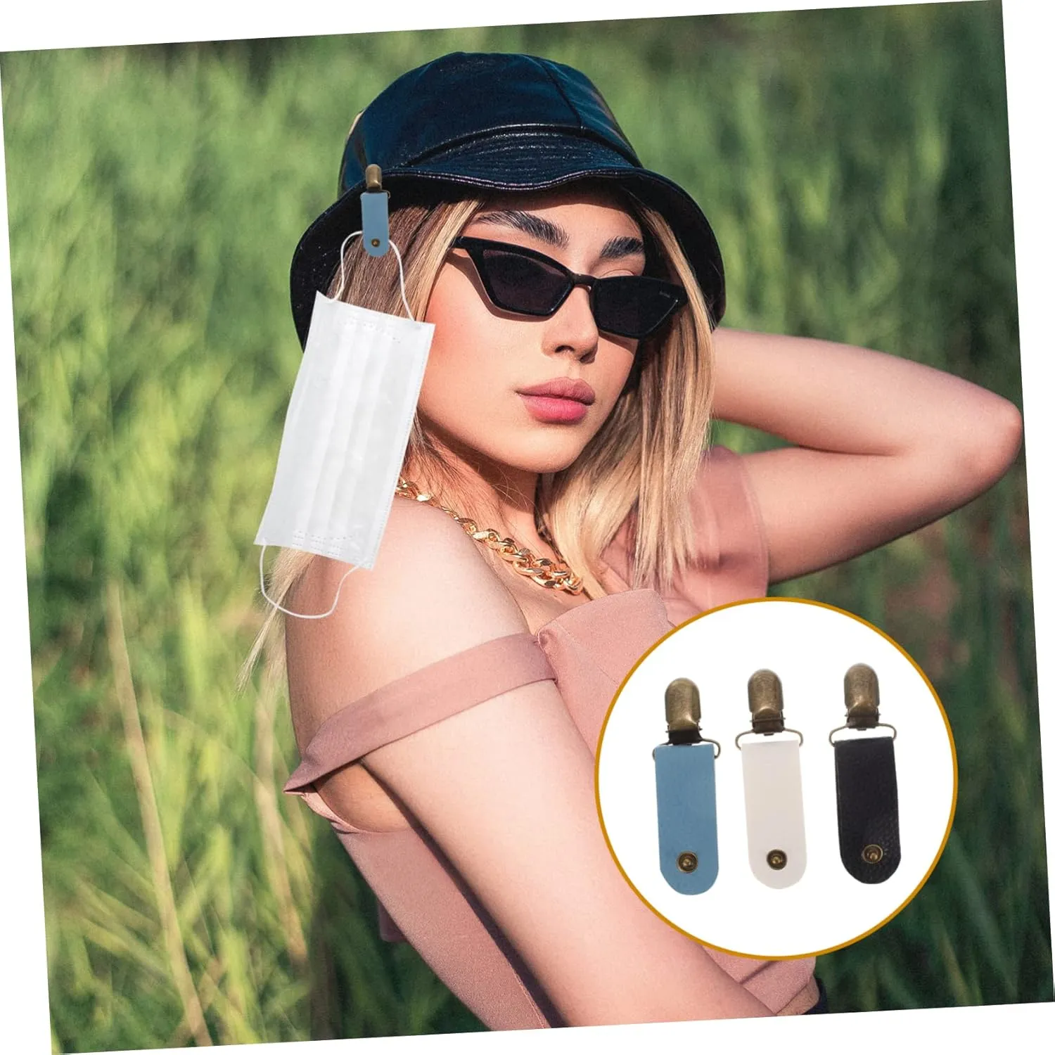 BESTonZON Hat Clips Portable Handbag Hat Holder for Travel Outdoor Sports Fishing Hiking and Camping Essential