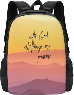 Bible Verse Inspirational Bible Verse Inspirational (5) Lightweight Packable Backpack Travel Casual Hiking Daypack Foldable Backpack For Men Women