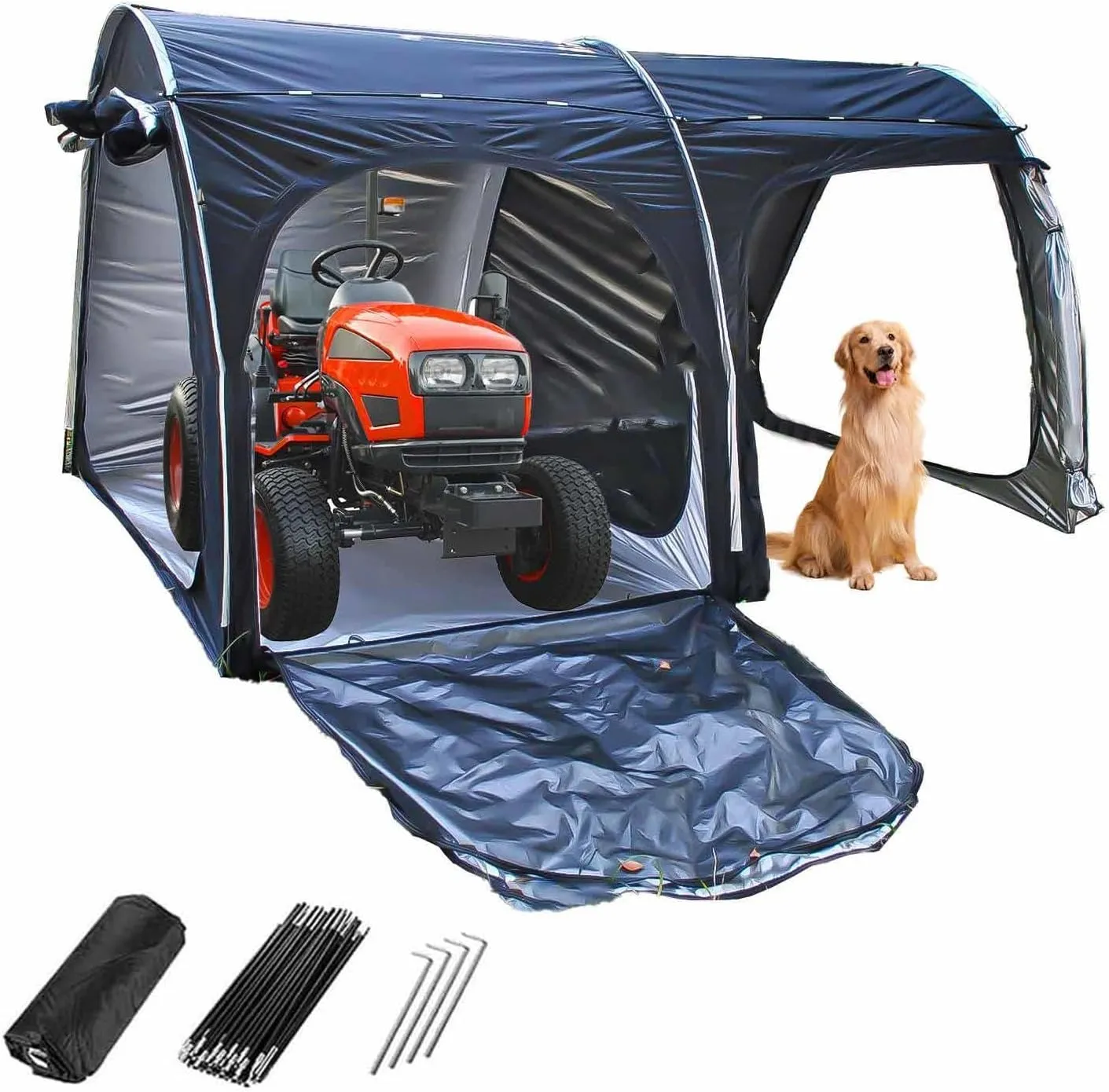 Bicycle Tent with Ventilation Mesh Bike Storage Tent with 210D Oxford Fabric PU4000 Waterproof Outdoor Storage Sheds Storage Sheds