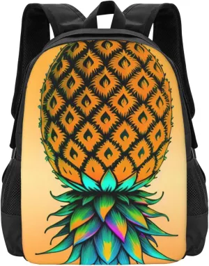 Big Capacity Rucksacks, for Upside Down Pineapple Anti-Theft Multipurpose Bookbag with Shoulder Straps, Daypack Backpack, Camping Outdoor Backpack, Computer Bag