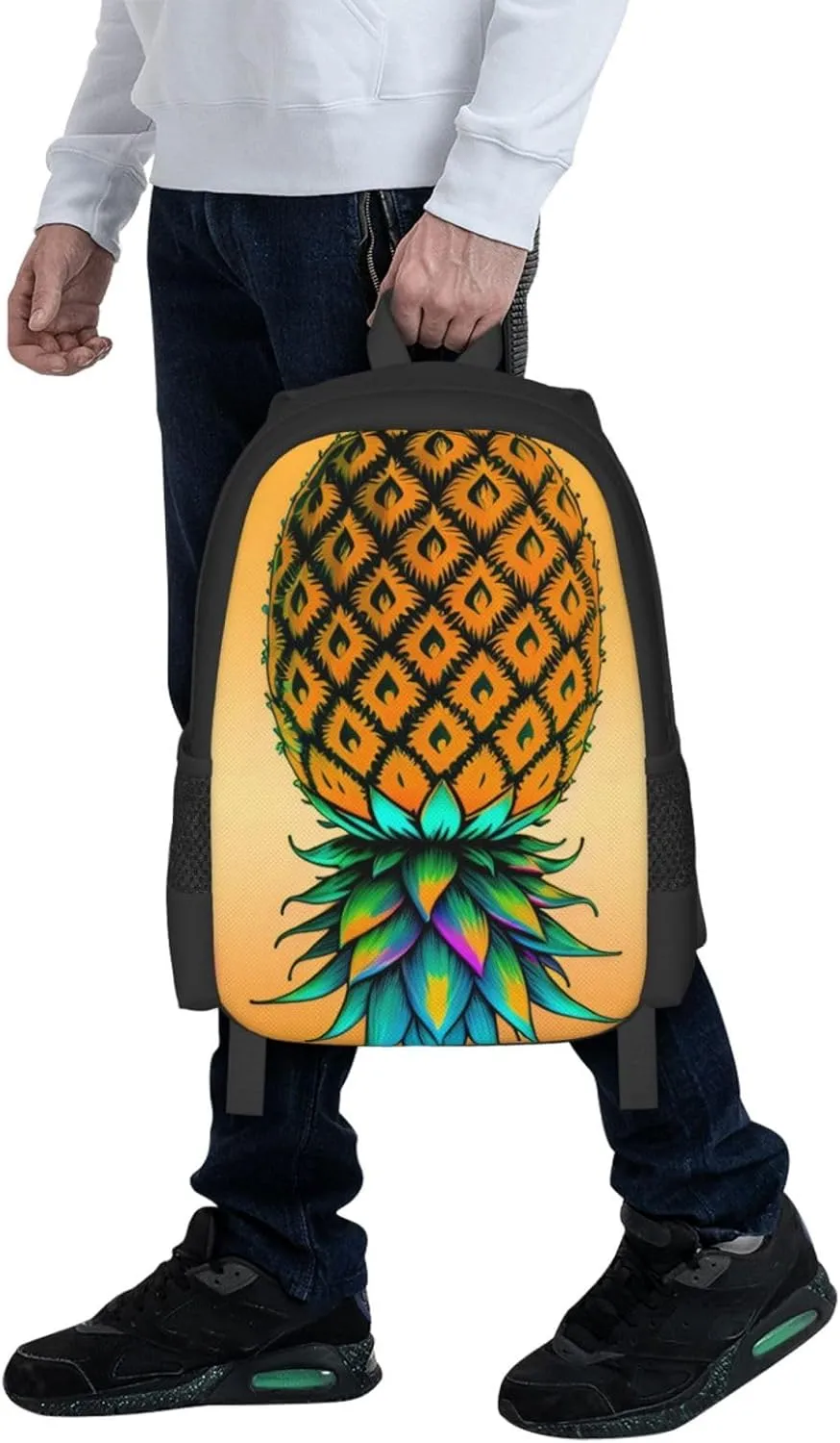 Big Capacity Rucksacks, for Upside Down Pineapple Anti-Theft Multipurpose Bookbag with Shoulder Straps, Daypack Backpack, Camping Outdoor Backpack, Computer Bag