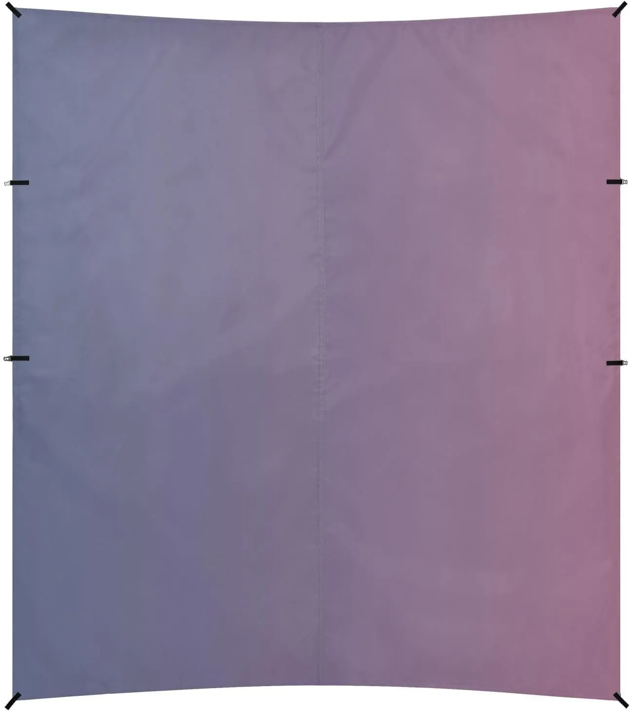 Blue Pink Gradient Foldable Beach Cabana UPF50  Easy Setup Portable Sun Shelter with Sandbags, Sand Shovel, Poles for Family Trips, Picnics & Camping