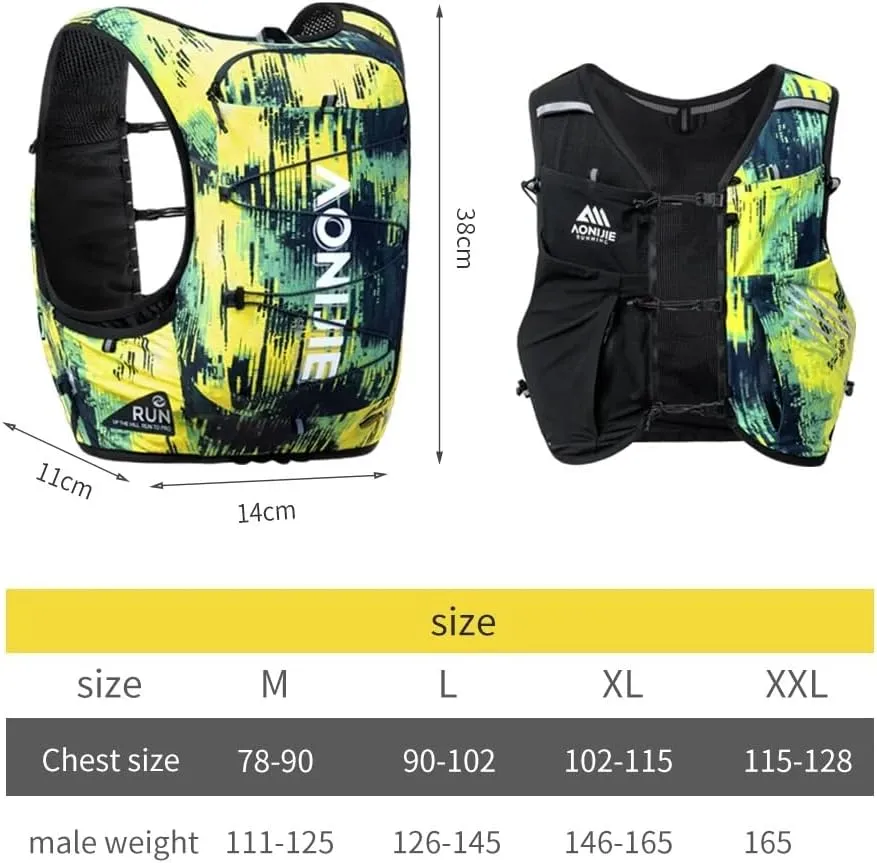 BlueField Multi Purpose Water Bag Backpack High Capacity Running Multi Purpose Water Bag Vest for Trail, Hiking and Marathon