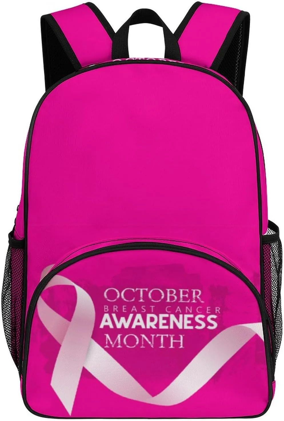 Breast Cancer Awareness Backpack for Worker Teacher Business Hiking Travel Bag Shoulders Bag
