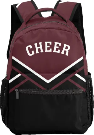 Brown Cheerleaders Waterproof Backpack for Hiking Camping Picnic