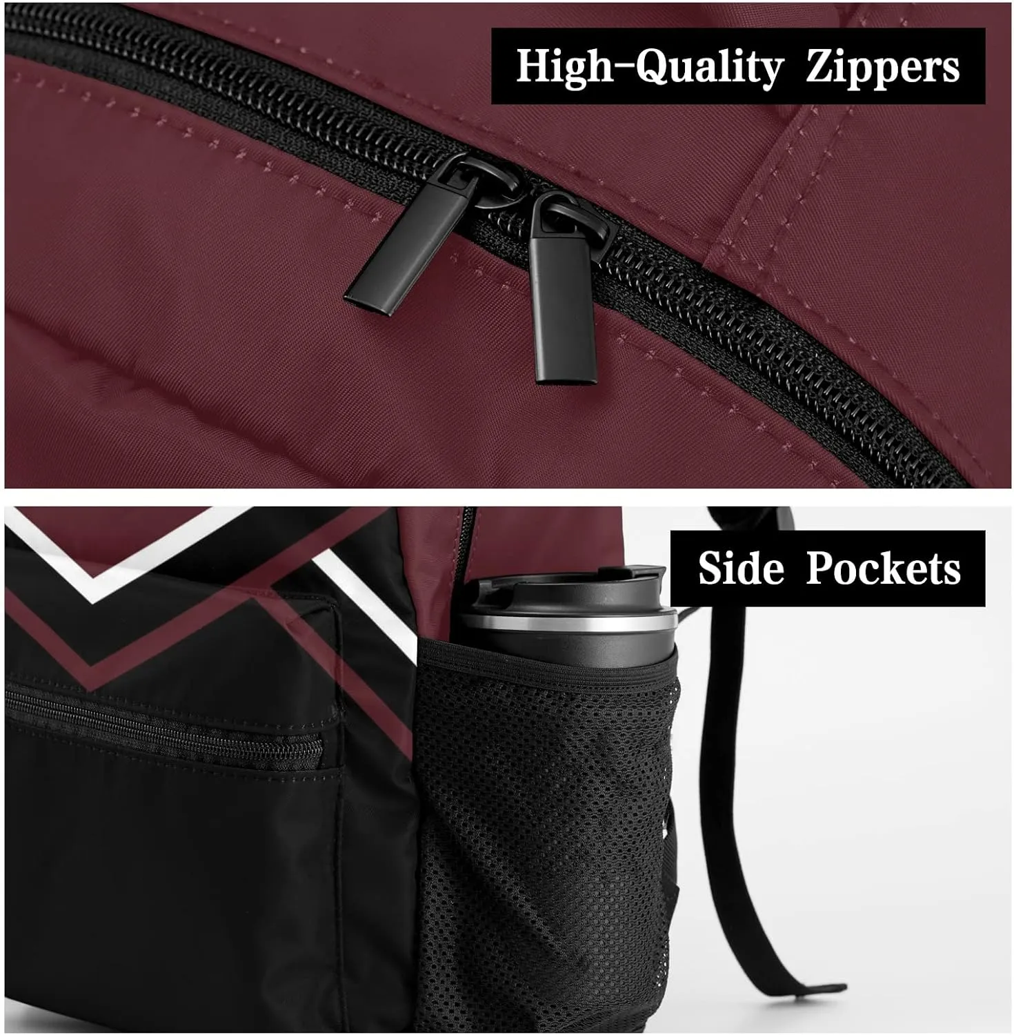 Brown Cheerleaders Waterproof Backpack for Hiking Camping Picnic