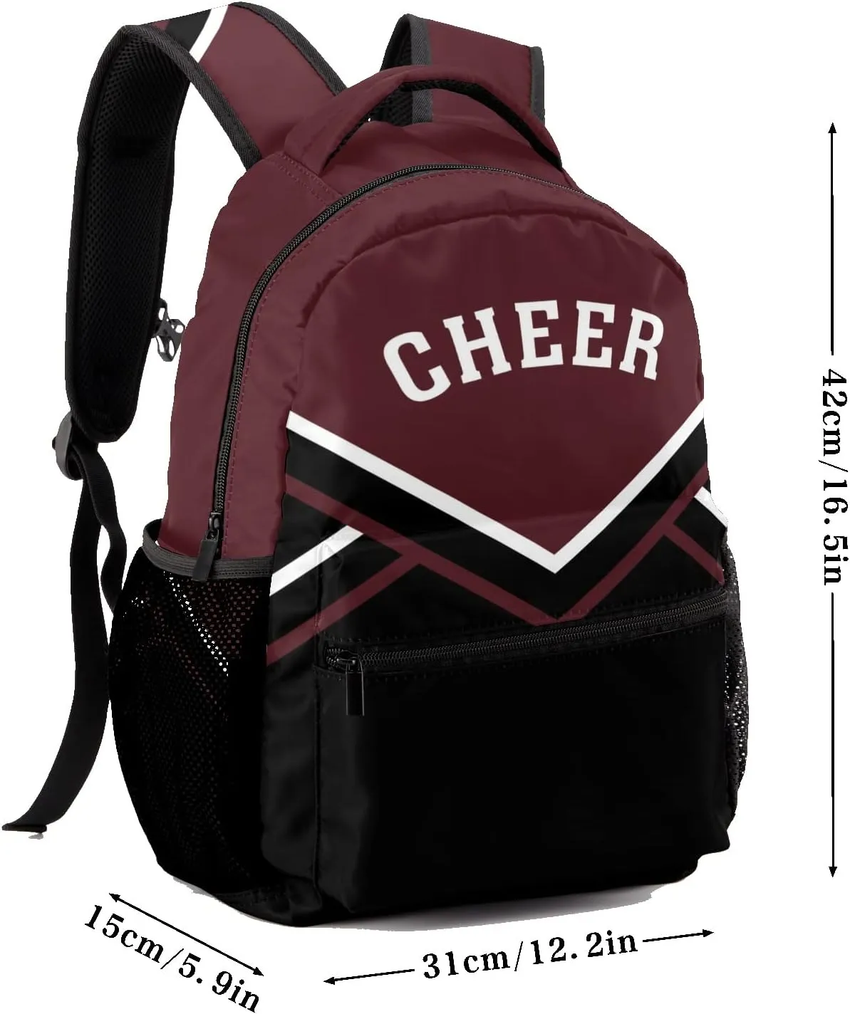 Brown Cheerleaders Waterproof Backpack for Hiking Camping Picnic