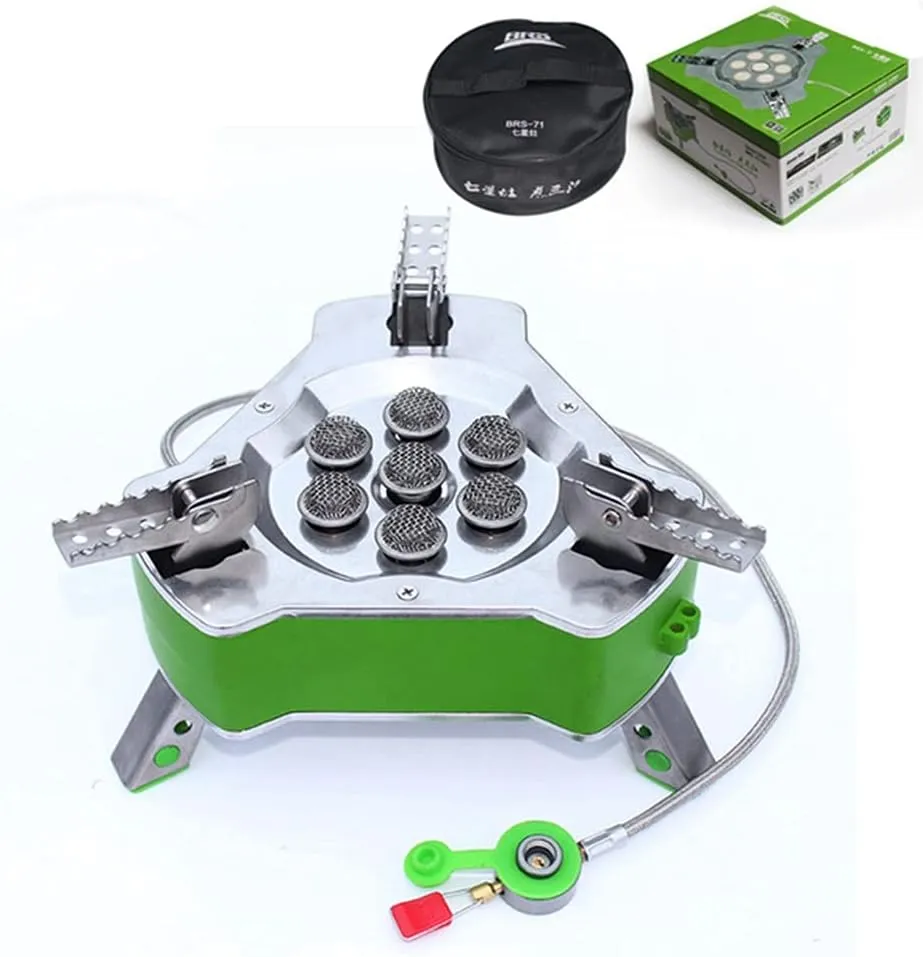 BRS-71 9800W Power Portable Outdoor Camping Stove Gas Cooking Picnic Gas Stove Butane Gas Furnace
