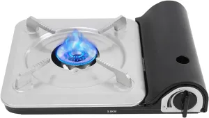 Butane Camping Stove, Portable Camping Stove, 3500W Camping Stove with Portable Case, for Patio, Camping, Travel (Black)