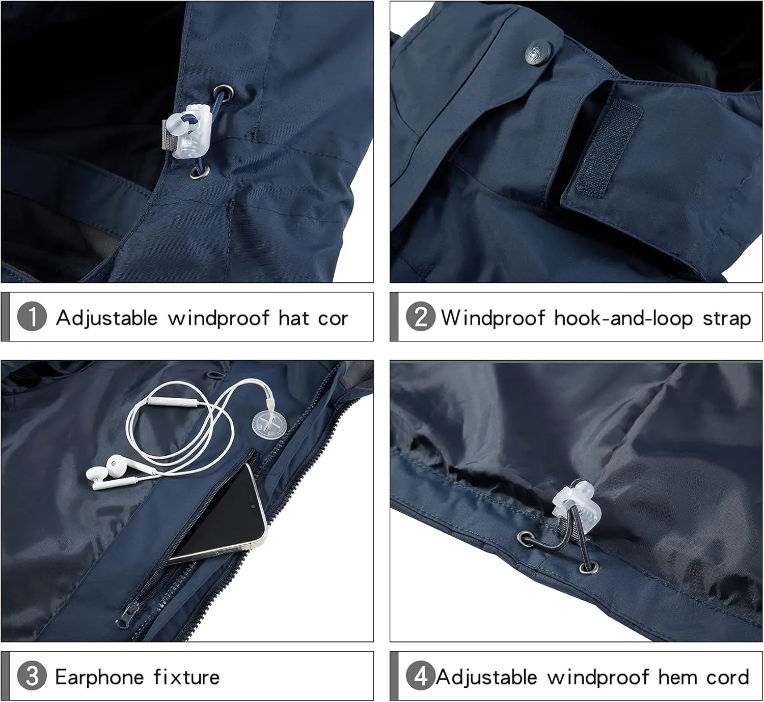 CAMEL CROWN Women's Ski Jacket Waterproof 3 in 1 Winter Jacket Windproof Warm Fleece Hooded Snowboard Mountain Snow Coat