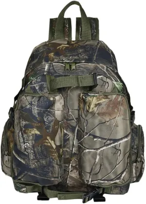 Camo Hunting Backpack Tactiacl Hunting Daypack with Rifle Carry System for Outdoor Hunting Camping Hiking (Green Camo)