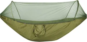 Camp Quick Open Camping Hammock with Mosquito Net Lightweight Portable Parachute Nylon Double Hammock Backpacking Survival Travel Strong, Jgreen