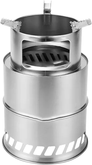Camp Stove Wood,Portable Wood Stove,Foldable Camping Stainless Steel Stove, for Backyard Barbecue Outdoor Camping/L