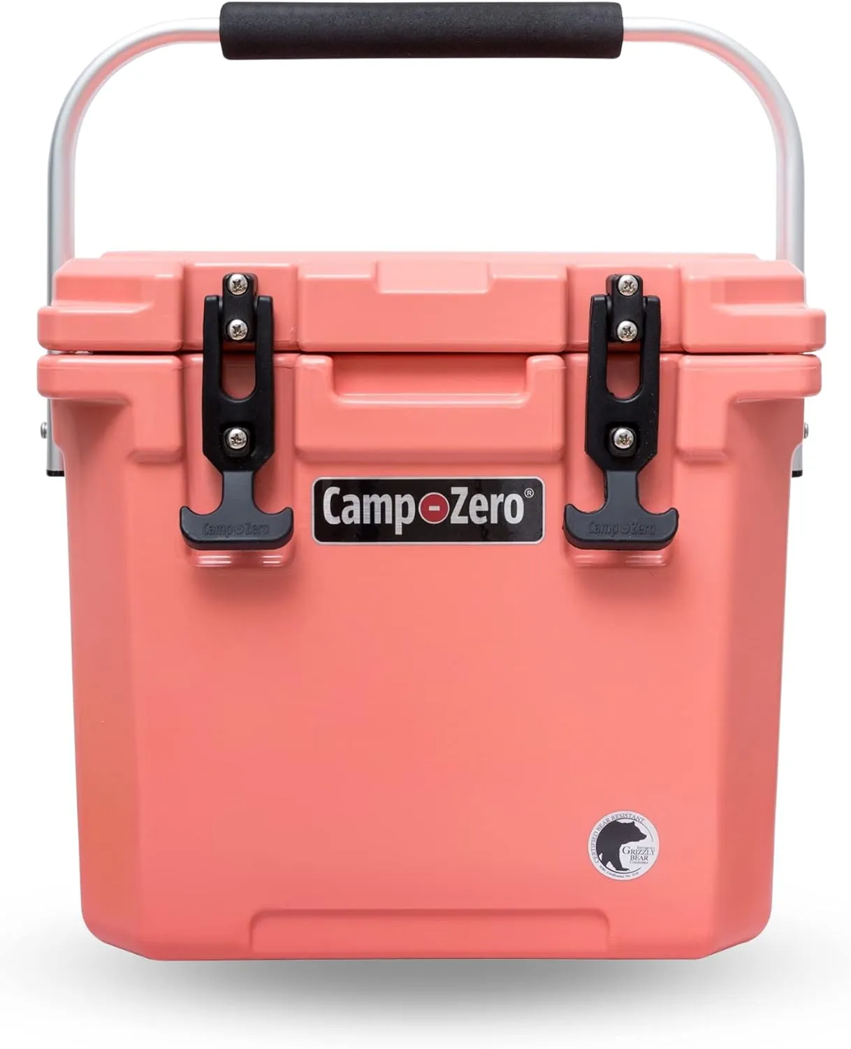 CAMP-ZERO 12L-12.6 Quart Portable Hard Cooler Ice Chest, Perfect for Drinks, Lunch, Beach, Picnics, Boating, Camping and Travel with 2 Molded-in Cup Holders and Folding Aluminum Handle