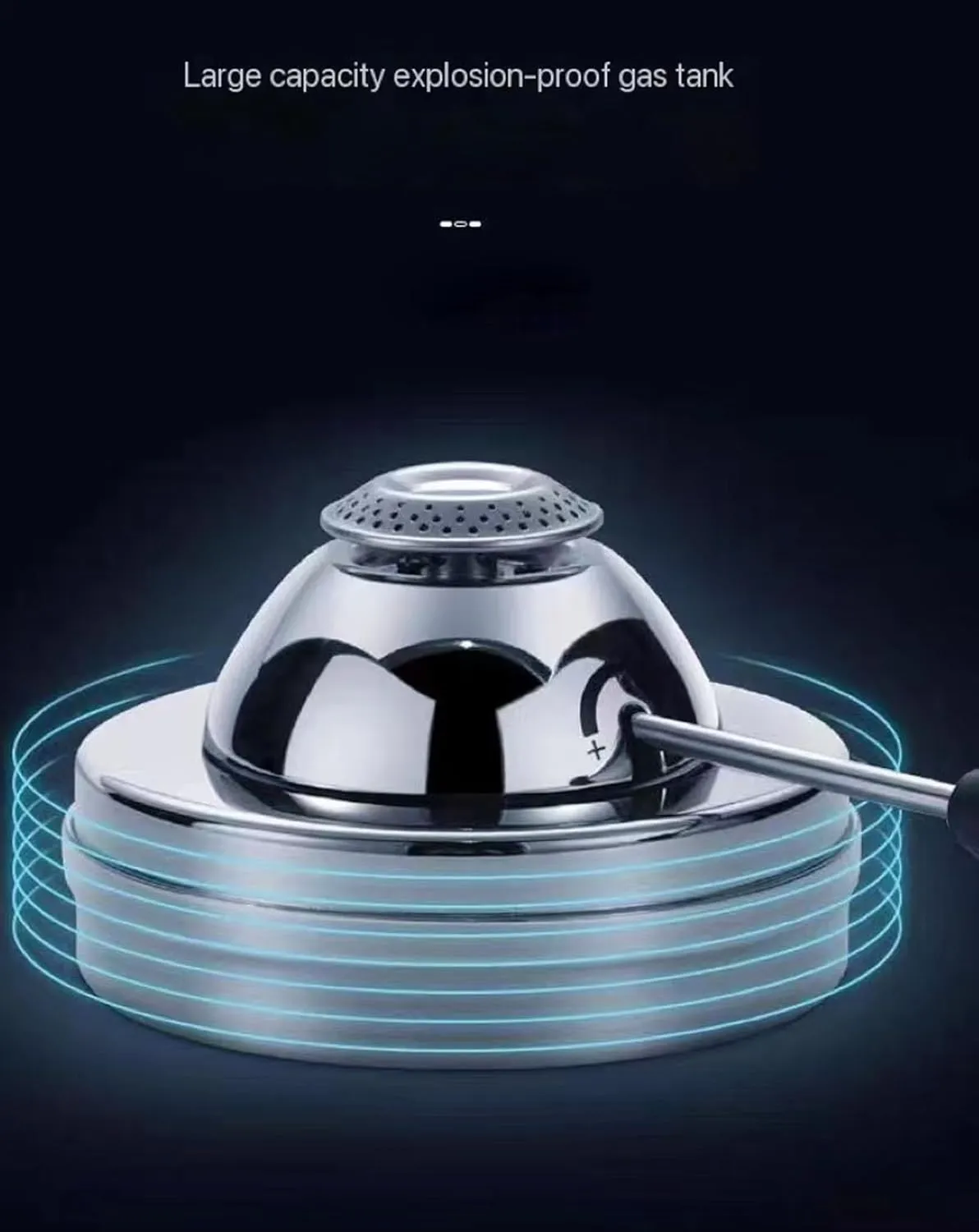 Camping Accessories Portable Gas Grill Outdoor Windproof Butane Camp Stove, with Multi-Function Large Baking Pan