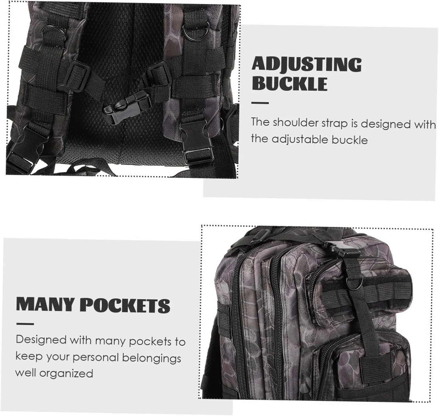 Camping Backpacks Multifunctional Bag Backpack for Outdoor Back Storage Pouch Double Shoulder Bag