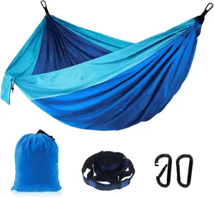 Camping Double Hammock for 2 Persons Portable Outdoor Hammock for Hiking Backpacking Traveling Backyard Patio